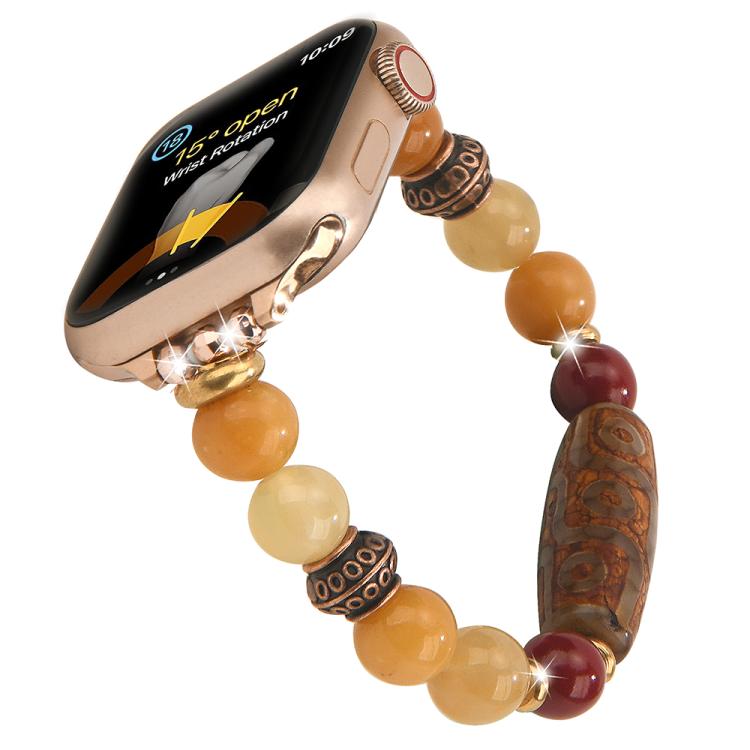チベットビーズブレスレットウォッチバンド、Apple Watch 46mm / 49mm / 45mm / 44mm用、Apple Watch 42mm / 41mm / 40mm / 38mm用