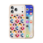 きらめくクリスタル赤いハート柄スマホケース、iPhone 17 Pro Max用、iPhone 17 Pro用