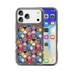 きらめくクリスタル赤いハート柄スマホケース、iPhone 17 Pro Max用、iPhone 17 Pro用