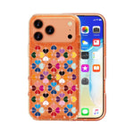 きらめくクリスタル赤いハート柄スマホケース、iPhone 17 Pro Max用、iPhone 17 Pro用