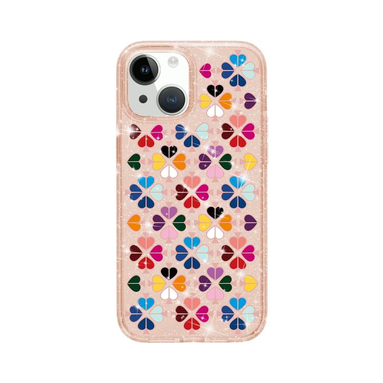 キラキラクリスタル赤いハート柄スマホケース、iPhone 15用、iPhone 14 Plus用、iPhone 14用、iPhone 14 Pro用、iPhone 14 Pro Max用、iPhone 13 Pro Max用、iPhone 13 Pro用、iPhone 13用