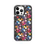 キラキラクリスタル赤いハート柄スマホケース、iPhone 15用、iPhone 14 Plus用、iPhone 14用、iPhone 14 Pro用、iPhone 14 Pro Max用、iPhone 13 Pro Max用、iPhone 13 Pro用、iPhone 13用