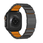 マグネットクラスプワンビーズシリコンチタン合金ウォッチバンド、Apple Watch 46mm / 49mm / 45mm / 44mm用、Apple Watch 42mm / 41mm / 40mm / 38mm用
