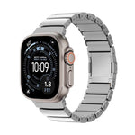マグネットクラスプワンビーズシリコンチタン合金ウォッチバンド、Apple Watch 46mm / 49mm / 45mm / 44mm用、Apple Watch 42mm / 41mm / 40mm / 38mm用
