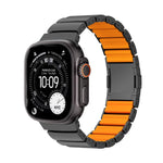 マグネットクラスプワンビーズシリコンチタン合金ウォッチバンド、Apple Watch 46mm / 49mm / 45mm / 44mm用、Apple Watch 42mm / 41mm / 40mm / 38mm用