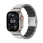 マグネットクラスプワンビーズシリコンチタン合金ウォッチバンド、Apple Watch 46mm / 49mm / 45mm / 44mm用、Apple Watch 42mm / 41mm / 40mm / 38mm用