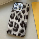 Leopard Print Leather-Textured PU Phone Case, For iPhone 13 Pro, For iPhone 13, For iPhone 12, For iPhone 12 Pro Max, For iPhone 12 Pro, For iPhone 11 Pro Max, For iPhone 11, For iPhone 11 Pro