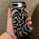 Wavy Stripes Pattern Frosted IMD 2-in-1 PC Phone Case, For iPhone 11, For iPhone 11 Pro, For iPhone X / XS, For iPhone XR, For iPhone XS Max, For iPhone 8 Plus / 7 Plus