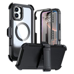 アクリル全面カバーマグネットスマホケース バッククリップ付き、iPhone 16 Plus用、iPhone 16用、iPhone 15 Pro Max用、iPhone 15 Pro用、iPhone 15 Plus / 14 Plus用、iPhone 15用
