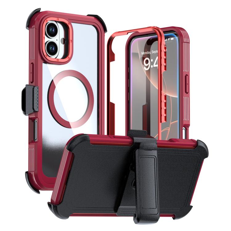 アクリル全面カバーマグネットスマホケース バッククリップ付き、iPhone 16 Plus用、iPhone 16用、iPhone 15 Pro Max用、iPhone 15 Pro用、iPhone 15 Plus / 14 Plus用、iPhone 15用