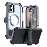 アクリル全面カバーマグネットスマホケース バッククリップ付き、iPhone 16 Plus用、iPhone 16用、iPhone 15 Pro Max用、iPhone 15 Pro用、iPhone 15 Plus / 14 Plus用、iPhone 15用