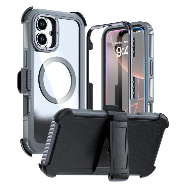 アクリル全面カバーマグネットスマホケース バッククリップ付き、iPhone 16 Plus用、iPhone 16用、iPhone 15 Pro Max用、iPhone 15 Pro用、iPhone 15 Plus / 14 Plus用、iPhone 15用