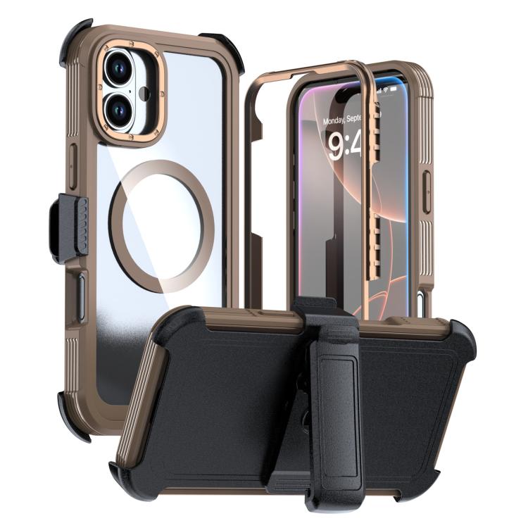 アクリル全面カバーマグネットスマホケース バッククリップ付き、iPhone 16 Plus用、iPhone 16用、iPhone 15 Pro Max用、iPhone 15 Pro用、iPhone 15 Plus / 14 Plus用、iPhone 15用