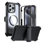 アクリル全面カバーマグネットスマホケース バッククリップ付き、iPhone 16 Plus用、iPhone 16用、iPhone 15 Pro Max用、iPhone 15 Pro用、iPhone 15 Plus / 14 Plus用、iPhone 15用
