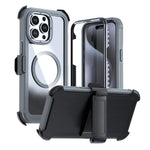 アクリル全面カバーマグネットスマホケース バッククリップ付き、iPhone 16 Plus用、iPhone 16用、iPhone 15 Pro Max用、iPhone 15 Pro用、iPhone 15 Plus / 14 Plus用、iPhone 15用
