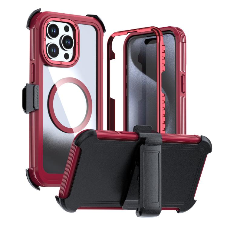アクリル全面カバーマグネットスマホケース バッククリップ付き、iPhone 16 Plus用、iPhone 16用、iPhone 15 Pro Max用、iPhone 15 Pro用、iPhone 15 Plus / 14 Plus用、iPhone 15用