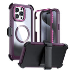 アクリル全面カバーマグネットスマホケース バッククリップ付き、iPhone 16 Plus用、iPhone 16用、iPhone 15 Pro Max用、iPhone 15 Pro用、iPhone 15 Plus / 14 Plus用、iPhone 15用