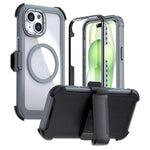 アクリル全面カバーマグネットスマホケース バッククリップ付き、iPhone 16 Plus用、iPhone 16用、iPhone 15 Pro Max用、iPhone 15 Pro用、iPhone 15 Plus / 14 Plus用、iPhone 15用