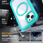 アクリル全面保護磁気スマホケース バッククリップ付き iPhone 14 / 13用、iPhone 14 Pro用、iPhone 14 Pro Max用、iPhone 13 Pro Max用、iPhone 13 Pro用、iPhone 12 / 12 Pro用