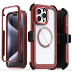 アクリル全面保護磁気スマホケース バッククリップ付き iPhone 14 / 13用、iPhone 14 Pro用、iPhone 14 Pro Max用、iPhone 13 Pro Max用、iPhone 13 Pro用、iPhone 12 / 12 Pro用