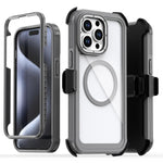アクリル全面保護磁気スマホケース バッククリップ付き iPhone 14 / 13用、iPhone 14 Pro用、iPhone 14 Pro Max用、iPhone 13 Pro Max用、iPhone 13 Pro用、iPhone 12 / 12 Pro用