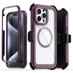 アクリル全面保護磁気スマホケース バッククリップ付き iPhone 14 / 13用、iPhone 14 Pro用、iPhone 14 Pro Max用、iPhone 13 Pro Max用、iPhone 13 Pro用、iPhone 12 / 12 Pro用