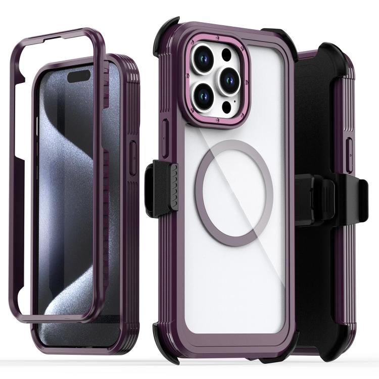 アクリル全面保護磁気スマホケース バッククリップ付き iPhone 14 / 13用、iPhone 14 Pro用、iPhone 14 Pro Max用、iPhone 13 Pro Max用、iPhone 13 Pro用、iPhone 12 / 12 Pro用