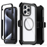 アクリル全面保護磁気スマホケース バッククリップ付き iPhone 14 / 13用、iPhone 14 Pro用、iPhone 14 Pro Max用、iPhone 13 Pro Max用、iPhone 13 Pro用、iPhone 12 / 12 Pro用