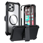 アクリル全面保護磁気スマホケース バッククリップ付き iPhone 14 / 13用、iPhone 14 Pro用、iPhone 14 Pro Max用、iPhone 13 Pro Max用、iPhone 13 Pro用、iPhone 12 / 12 Pro用