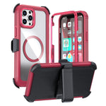 アクリル全面保護磁気スマホケース バッククリップ付き iPhone 14 / 13用、iPhone 14 Pro用、iPhone 14 Pro Max用、iPhone 13 Pro Max用、iPhone 13 Pro用、iPhone 12 / 12 Pro用