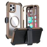 アクリル全面保護磁気スマホケース バッククリップ付き iPhone 14 / 13用、iPhone 14 Pro用、iPhone 14 Pro Max用、iPhone 13 Pro Max用、iPhone 13 Pro用、iPhone 12 / 12 Pro用