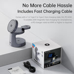 ROCK W56 3-in-1 Magnetic Wireless Charger with Qi2.2 25W, W56