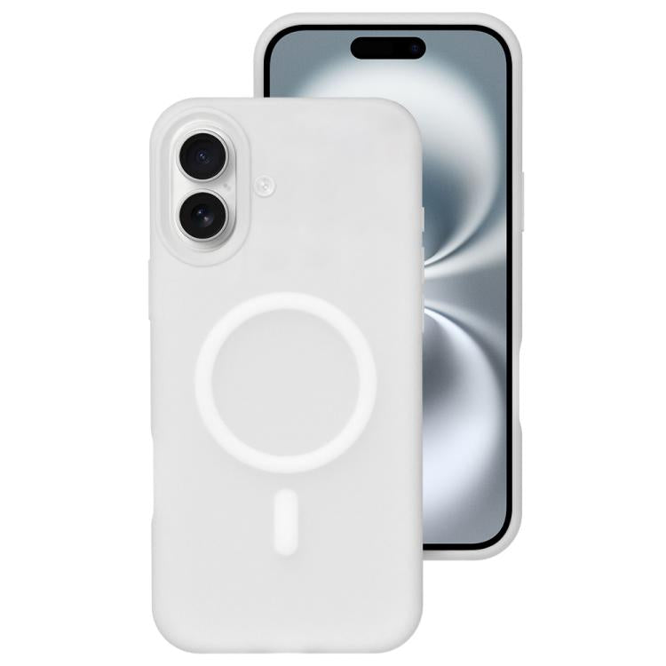 クリスタルクリアカラー 肌に優しい感触 液体シリコン 磁気スマホケース、iPhone 16用、iPhone 15 Pro Max用、iPhone 15 Pro用、iPhone 15用