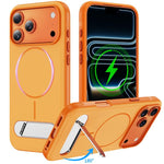 ツートンカラー 模造オリジナル 磁気スマホケース ホルダー付き、iPhone 17 Pro Max用、iPhone 17 Pro用