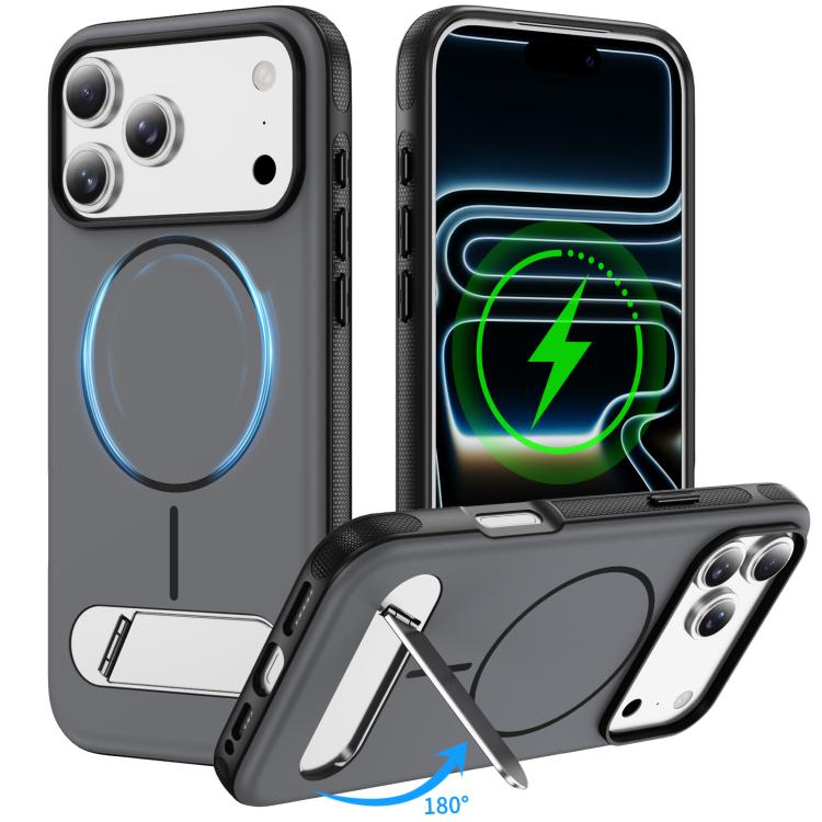 ツートンカラー 模造オリジナル 磁気スマホケース ホルダー付き、iPhone 17 Pro Max用、iPhone 17 Pro用