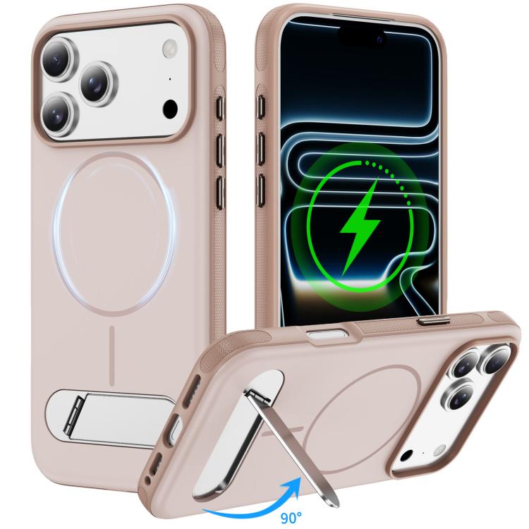 ツートンカラー 模造オリジナル 磁気スマホケース ホルダー付き、iPhone 17 Pro Max用、iPhone 17 Pro用