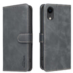 無地カーフスキン調RFIDヴィーガンレザースマホケース、iPhone XS Max用、iPhone 6 Plus/7 Plus/8 Plus用、iPhone 6 / 7 / 8用