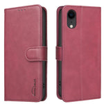 無地カーフスキン調RFIDヴィーガンレザースマホケース、iPhone XS Max用、iPhone 6 Plus/7 Plus/8 Plus用、iPhone 6 / 7 / 8用