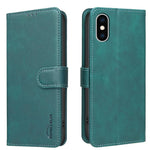無地カーフスキン調RFIDヴィーガンレザースマホケース、iPhone XS Max用、iPhone 6 Plus/7 Plus/8 Plus用、iPhone 6 / 7 / 8用