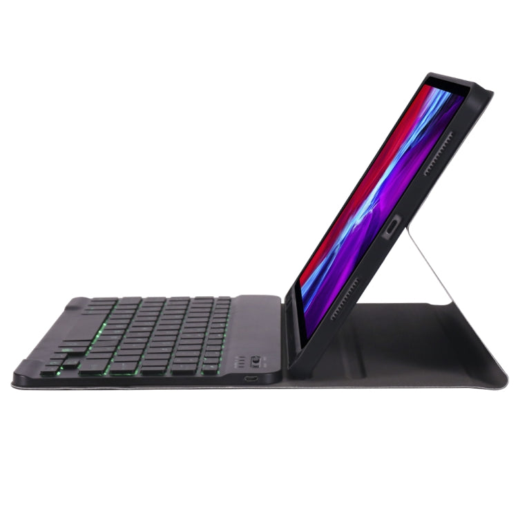 A098BS 着脱式 超薄型 バックライト Bluetoothキーボード保護ケース iPad Air 11 2024 / 2025 / Air 4 10.9インチ 2020用 スタンド＆ペンスロット付き, A098BS