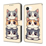 クリスタル風塗装 ヴィーガンレザースマホケース、iPhone 17e / 16e用、iPhone 17 Pro Max用、iPhone 17 Pro用、iPhone 17用