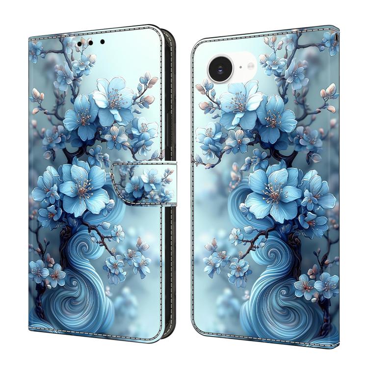 クリスタル風塗装 ヴィーガンレザースマホケース、iPhone 17e / 16e用、iPhone 17 Pro Max用、iPhone 17 Pro用、iPhone 17用