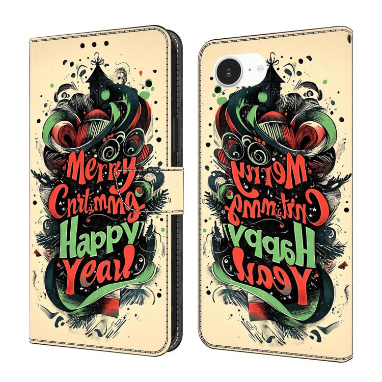 クリスタル風塗装 ヴィーガンレザースマホケース、iPhone 17e / 16e用、iPhone 17 Pro Max用、iPhone 17 Pro用、iPhone 17用