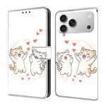 クリスタル風塗装 ヴィーガンレザースマホケース、iPhone 17e / 16e用、iPhone 17 Pro Max用、iPhone 17 Pro用、iPhone 17用