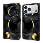 クリスタル風塗装 ヴィーガンレザースマホケース、iPhone 17e / 16e用、iPhone 17 Pro Max用、iPhone 17 Pro用、iPhone 17用
