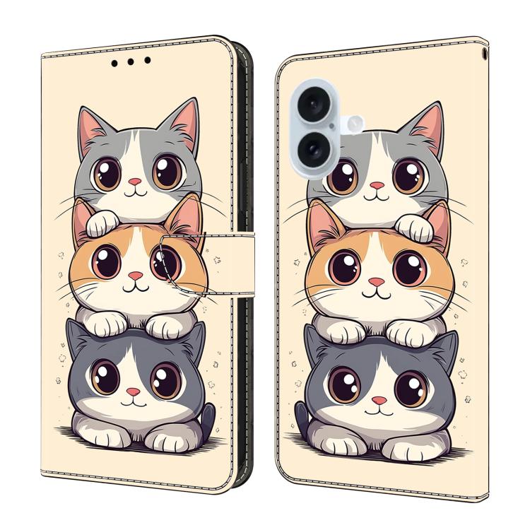 クリスタル風塗装 ヴィーガンレザースマホケース、iPhone 17e / 16e用、iPhone 17 Pro Max用、iPhone 17 Pro用、iPhone 17用