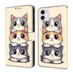 クリスタル風ペイントヴィーガンレザースマホケース、iPhone 11用