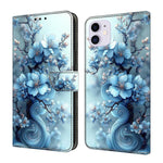 クリスタル風ペイントヴィーガンレザースマホケース、iPhone 11用