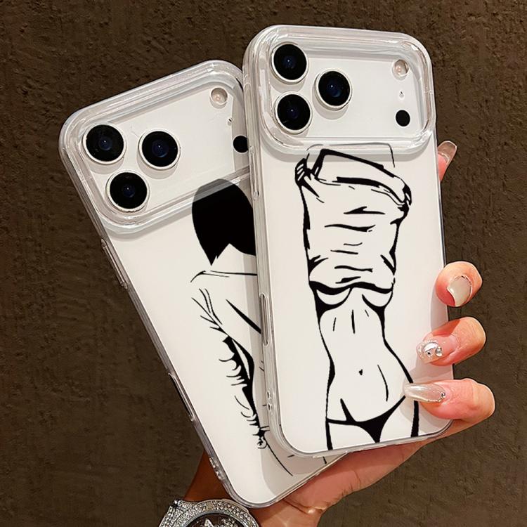 透明フレームIMDクリームフォンケース iPhone 11 Pro Max用、iPhone 11用、iPhone 11 Pro用、iPhone X / XS用、iPhone XR用、iPhone XS Max用、iPhone 8 Plus / 7 Plus用