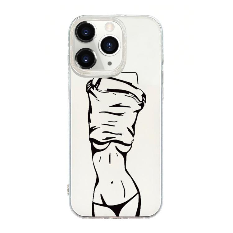 透明フレームIMDクリームフォンケース iPhone 11 Pro Max用、iPhone 11用、iPhone 11 Pro用、iPhone X / XS用、iPhone XR用、iPhone XS Max用、iPhone 8 Plus / 7 Plus用